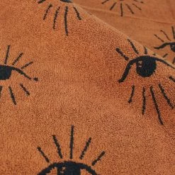 Furn. Theia Abstract Eye Jacquard Bath Towel - Brown -Cheap furn Store 000a766919424ce69f8484e83ce131df