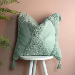 Furn. Kantha Tufted Diamond Cushion Cover - Green -Cheap furn Store 08d053d40d524d489db95f42e1790d06
