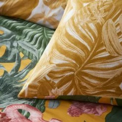 Furn. Medinilla Tropical Reversible Duvet Cover Set - Mustard -Cheap furn Store 0bc3c0c1a0a84c6db337b2a3c0fdcf54