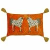 Furn. Vivid Andalucian Horses Cushion - Orange