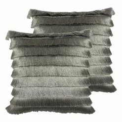 Furn. Flicker Cushions (Twin Pack) - Silver