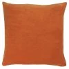Furn. Solo Cotton Velvet Polyester Filled Cushion - Orange