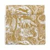 Furn. Winter Woods Animal Jacquard Bath Towel - Yellow
