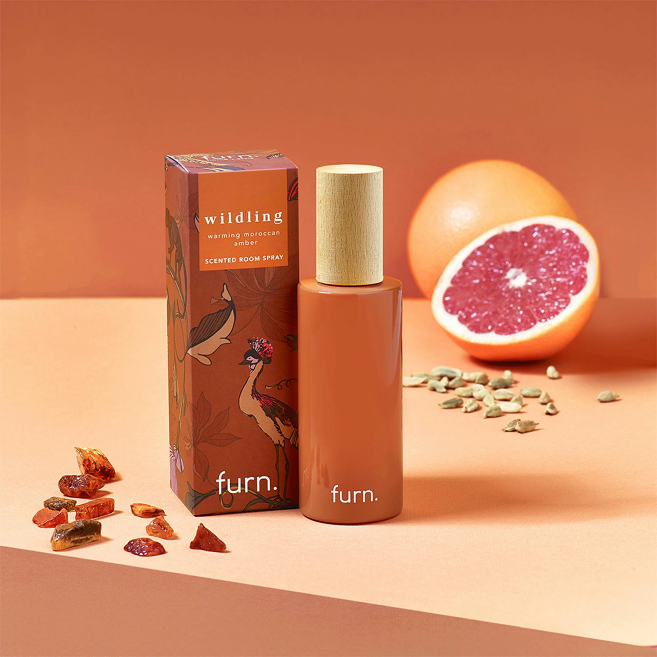 Furn. Wildlings Amber, Cinnamon & Mandarin Scented Room Spray - Brown 1 Furn. Wildlings Amber, Cinnamon & Mandarin Scented Room Spray - Brown