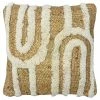 Furn. Unio Cotton Tufted Jute Feather Filled Cushion - Natural