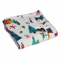 Furn. Christmas Together Throw - Multicolour
