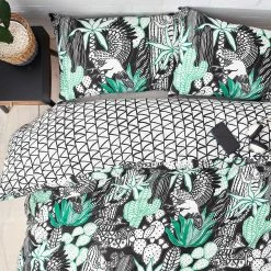 Furn. Arizona Jungle Reversible Duvet Cover Set - Black/White -Cheap furn Store 175660cbdefb48939dee8b8d5392544e