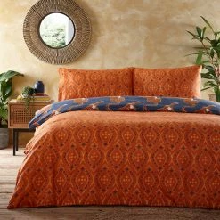 Furn. Tibetan Tiger Tribal Reversible Duvet Cover Set - Blue -Cheap furn Store 190261ab7e4f431189836a0b1268bd30