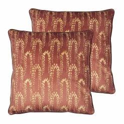 Furn. Wisteria Cushions (Twin Pack) - Burgundy
