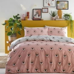 Furn. Theia Abstract Eye Duvet Cover Set - Blush -Cheap furn Store 1c74c099465342c7b369d63815f54c00