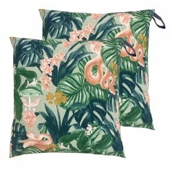 Furn. Medinilla Outdoor Floor Cushions (Twin Pack) - Green