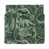 Furn. Winter Woods Animal Jacquard Bath Towel - Emerald