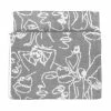 Furn. Everybody Abstract Jacquard Bath Towel - Grey