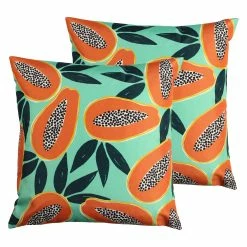 Furn. Papaya Outdoor Cushions (Twin Pack) - Blue