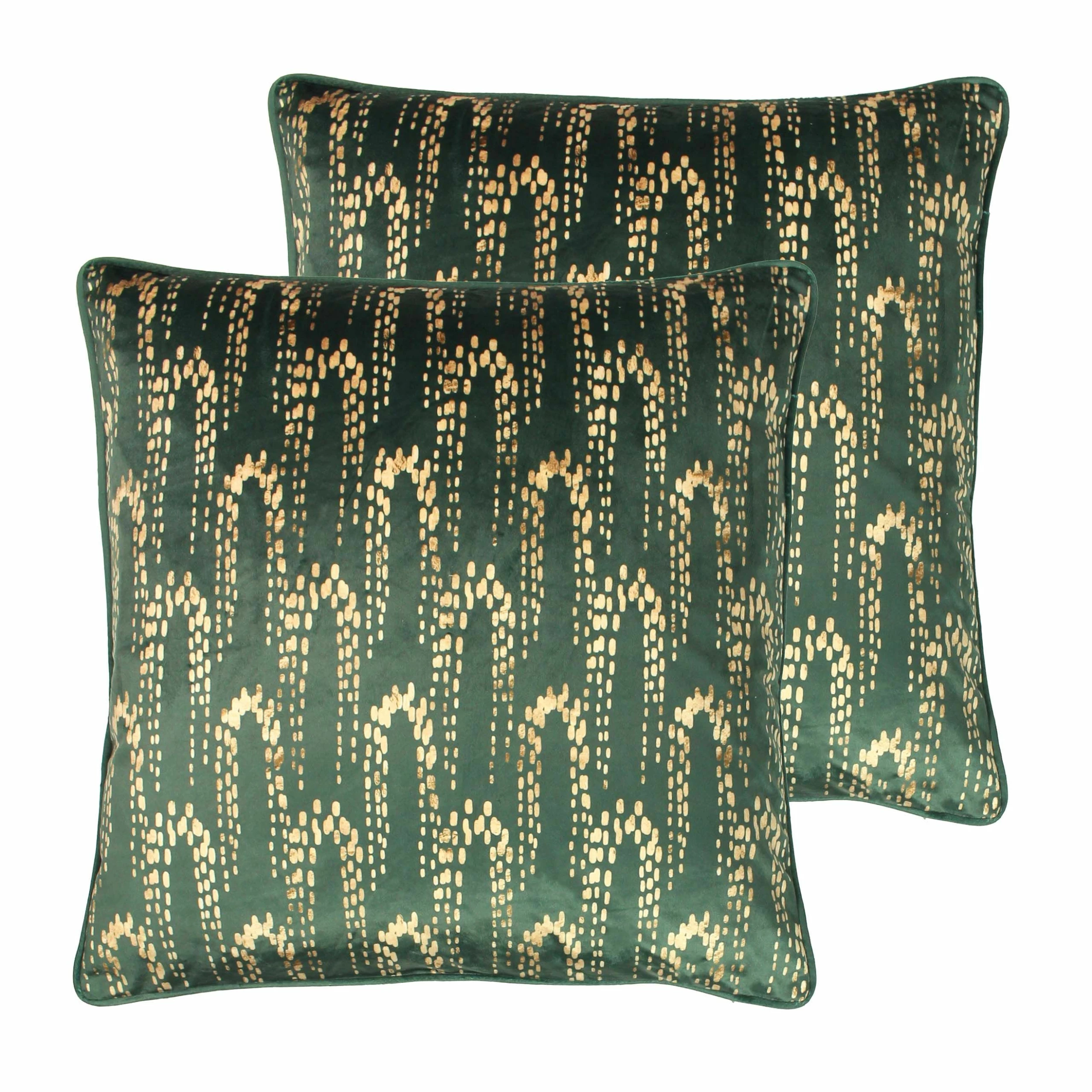 Furn. Wisteria Cushions (Twin Pack) - Emerald 1 Furn. Wisteria Cushions (Twin Pack) - Emerald