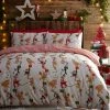 Furn. Santas Workshop Christmas Duvet Cover Set - White