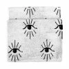Furn. Theia Abstract Eye Jacquard Bath Towel - Ivory