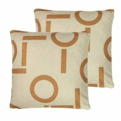 Furn. Shearling Circa Cushions (Twin Pack) - Ginger
