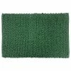 Furn. Bobble Woven Cotton Non-Slip Bath Mat - Green