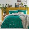 Furn. Theia Abstract Eye Duvet Cover Set - Green