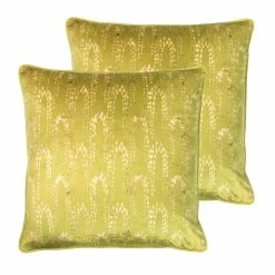 Furn. Wisteria Cushions (Twin Pack) - Yellow