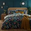Furn. La Belle Floral Reversible Duvet Cover Set - Blue