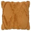 Furn. Kamjo Geometric Cotton Tufted Cushion Cover - Ginger