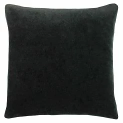 Furn. Solo Cotton Velvet Cushion Cover - Black