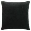 Furn. Solo Cotton Velvet Polyester Filled Cushion - Black