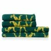 Furn. Leopard 4 Piece Towel Bale - Teal