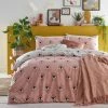 Furn. Theia Mystical Eyes Reversible Duvet Cover Set - Blush