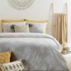 Furn. Amreli Floral Patterned Duvet Cover Set - Grey