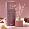 Furn. Bee Deco Divine Bergamot, Honey, Plum & Tonka Scented Reed Diffuser - Pink