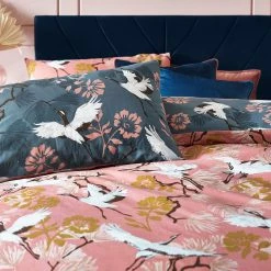 Furn. Demoiselle Botanical Reversible Duvet Cover Set - Blush -Cheap furn Store 43d69119fdb2435ca8878554864392e0