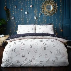 Furn. Zodiac Abstract Reversible Duvet Cover Set - Navy -Cheap furn Store 4522190a54a24522b215eb60c6450244