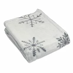 Furn. Snowflake throw - Silver