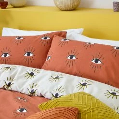 Furn. Theia Abstract Reversible Duvet Cover Set - Pink -Cheap furn Store 4806fa519c0d4288984602842a0418d4