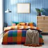 Furn. Alma Checked Pastel Duvet Cover Set - Multicolour