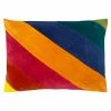 Furn. Della Striped Cotton Velvet Cushion Cover - Multicolour