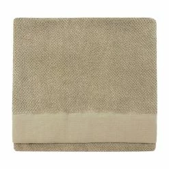 Furn. Textured Weave Bath Towel - Natural
