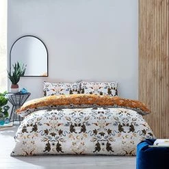Furn. Tiger Fish Print Reversible Duvet Cover Set - Multicolour -Cheap furn Store 54efbadda4c54fafb2ebec45b42dbe0e