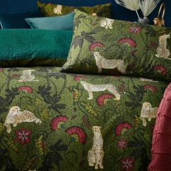 Furn. Tropica Cheetah Animal Reversible Duvet Cover Set - Multicolour -Cheap furn Store 5536f344302b4b9a89c011ff854d697f