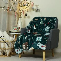 Furn. Winter Pines Throw - Green -Cheap furn Store 55aa32adc1504786b2923bc270870aa2