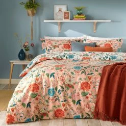 Furn. Azalea Floral Reversible Duvet Cover Set - Pink