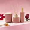 Furn. Bee Deco Divine Bergamot, Honey, Plum & Tonka Scented Home Fragrance Gift Set - Pink