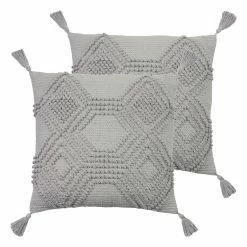 Furn. Halmo Cushions (Twin Pack) - Grey