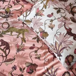 Furn. Wildlings Lively Animals With Tropical Vines Reversible Duvet Cover Set - Blush -Cheap furn Store 5fdcf1e6e1a547a0a59b0b33143f08ff
