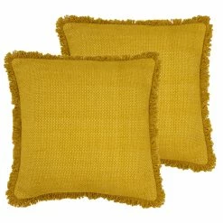 Furn. Sienna Cushions (Twin Pack) - Yellow