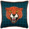 Furn. Untamed Cheetah Cushion - Blue