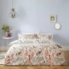 Furn. Birds of Paradise Reversible Duvet Cover Set - Blush